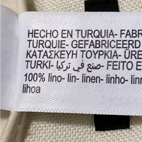 NWT. Massimo Dutti Vanilla 100% Linen Suit Trousers with Double Tabs. Size 8. - Picture 8 of 8